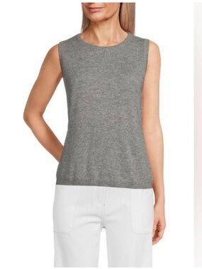 4102. BCBGMAXAZRIA Angora Wool knit top in Heather Grey NWT $140